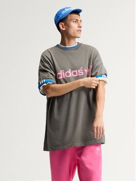 adidas Originals adidas Originals T-Shirt 173264 Szary ciemny Regular Fit