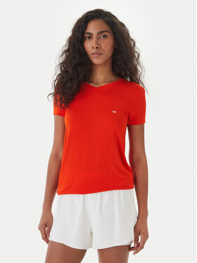 Emporio Armani Emporio Armani T-Shirt EW000409 AF19024 U5029 Korallenfarben Regular Fit