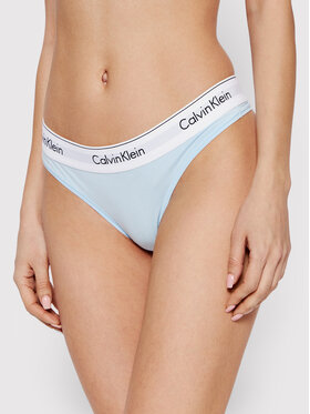 Calvin Klein Underwear Calvin Klein Underwear Kalhotky string 0000F3786E Modrá