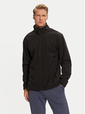 4F 4F Striukė softshell 4FWAW24TSOFM284 Juoda Regular Fit