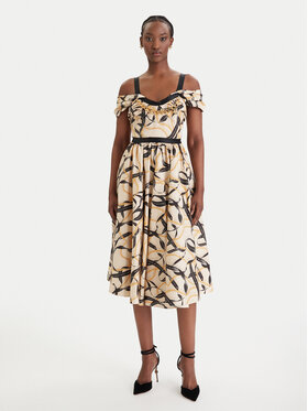 Elisabetta Franchi Elisabetta Franchi Abito da cocktail AB-910-61E2-V590 Beige Regular Fit