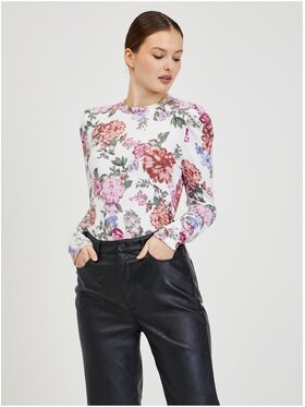 Orsay Orsay T-Shirt 186030001000__L Biały Slim Fit