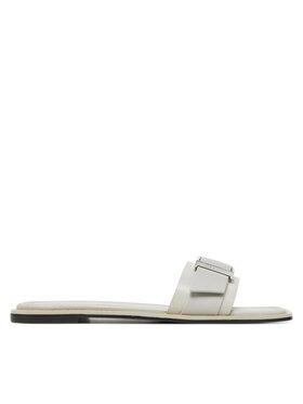 Calvin Klein Calvin Klein Nazouváky Flat Slide W/Buckle - Lth HW0HW02490 Šedá
