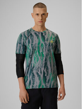 4F 4F Koszulka rowerowa GET LOST FEEL FOUND Zielony Regular Fit