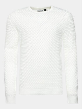 Brave Soul Brave Soul Džemper MK-273BRIGHAMB Écru Regular Fit