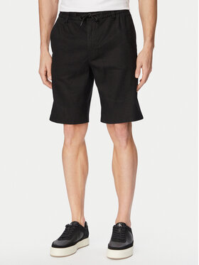 BOSS BOSS Pantalon scurți din material 50559178 Negru Regular Fit
