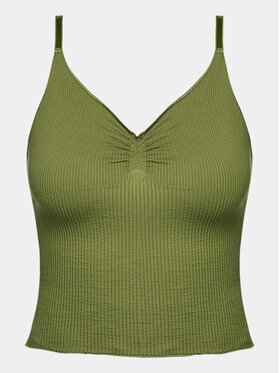 BDG Urban Outfitters BDG Urban Outfitters Marškinėliai Elsie Seamless Cami 77103315 Chaki Slim Fit