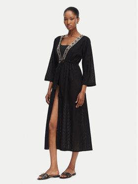 Selmark Selmark Kimono BO297 Juoda Relaxed Fit