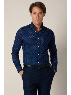 Lancerto Lancerto Koszula Carmela KO073225000016 Granatowy Slim Fit