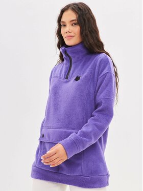 Manii'ta Lacitta Manii'ta Lacitta Polar Women's Fleece sweatshirt CATFLEES Fioletowy Loose Fit