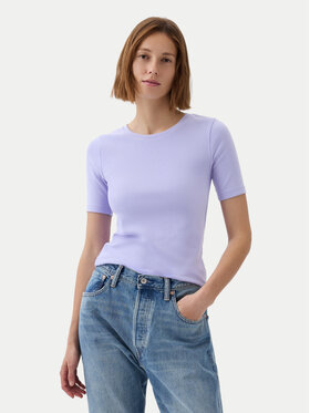 Gap Gap T-Shirt 540635-11 Fialová Slim Fit