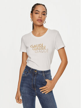 Gaudi Gaudi T-Shirt 421BD64034 Weiß Regular Fit