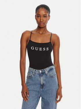 Guess Боді O5RM11 KBBU1 Чорний Regular Fit