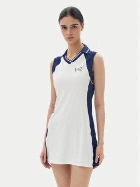 EA7 Emporio Armani EA7 Emporio Armani Сукня тенісна 7W000326 AF13282 M0058 Білий Slim Fit