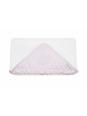 Caramella Caramella Ręcznik pudrowy z emblematem Biały