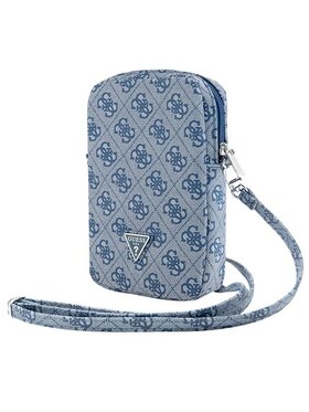 Guess Guess Torba Zip 4G Triangle Niebieski
