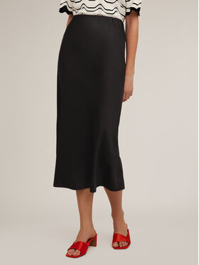 Motivi Motivi Spódnica midi 1268Q001131N033 Czarny A-Line Fit