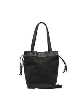 Calvin Klein Calvin Klein Borsetta Re-Lock Drawstring Bag Perf K60K610635 Nero