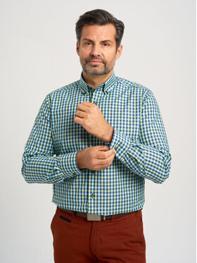 Willsoor Willsoor Koszula 43036sl Niebieski Slim Fit