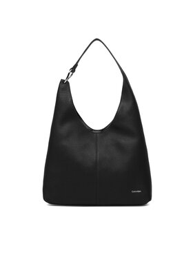 Calvin Klein Calvin Klein Torbica Slouchy Leather Md Shoulder Bag LV04F3543G Crna