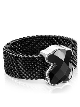 TOUS TOUS Inel Icon Mesh 1002790512 Negru