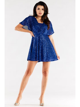 Awama Awama Abito da sera A488 Blu Basic Fit
