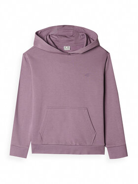 4F 4F Bluza BASIC_ Fioletowy Regular Fit