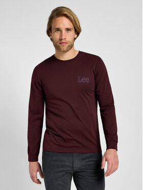 Lee Lee T-Shirt MED WOBLLY Czerwony Regular Fit