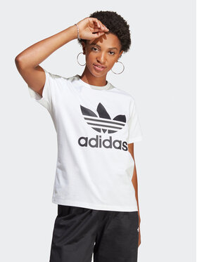 adidas adidas Тишърт Adicolor Classics Trefoil T-Shirt IB7420 Бял Regular Fit