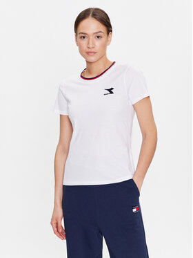 Diadora Diadora Тишърт Tweener 102.179325 Бял Regular Fit