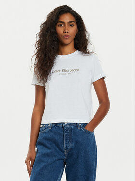 Calvin Klein Jeans Calvin Klein Jeans T-shirt Institutional J20J224914 Bijela Regular Fit