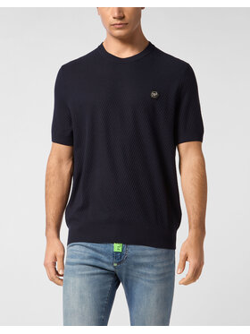 PHILIPP PLEIN PHILIPP PLEIN Mikina 26971 Tmavomodrá Regular Fit