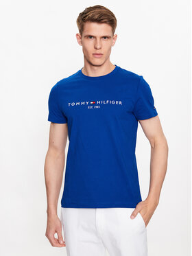 Tommy Hilfiger Tommy Hilfiger Póló Logo MW0MW11797 Sötétkék Slim Fit