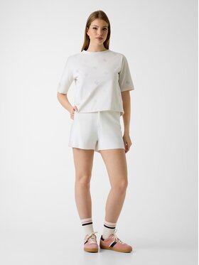 Guess Guess Szorty materiałowe 181268 Biały Classic Fit