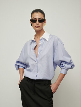 La Mania La Mania Camicia JENNY Blu Classic Fit