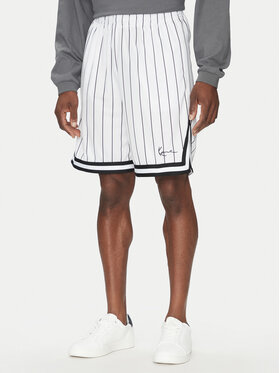 Karl Kani Karl Kani Sportovní kraťasy Small Signature 6014921 Bílá Relaxed Fit