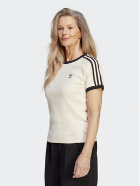 adidas adidas T-Shirt 3-Stripes Slim T-Shirt IC5463 Beige