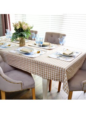 Roseberry Home Roseberry Home Obrus Beige Gingham Beżowy