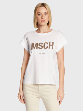 MSCH Copenhagen MSCH Copenhagen T-Shirt Alva 16708 Biały Boxy Fit