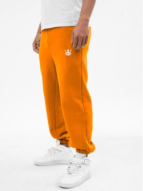 Jigga Wear Jigga Wear Spodnie dresowe Spodnie Dresowe Męskie Pomarańczowe Jigga Wear Small Crown L Pomarańczowy Regular Fit