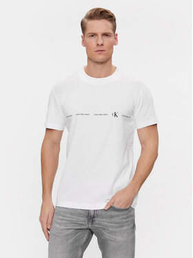 Calvin Klein Jeans Calvin Klein Jeans T-shirt Logo Repeat J30J324668 Bianco Regular Fit