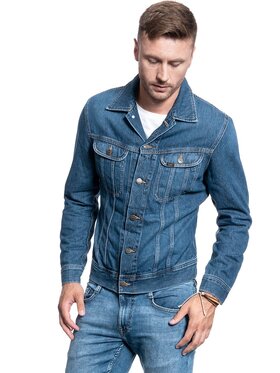Lee Lee Kurtka jeansowa SLIM RIDER Niebieski Slim Fit
