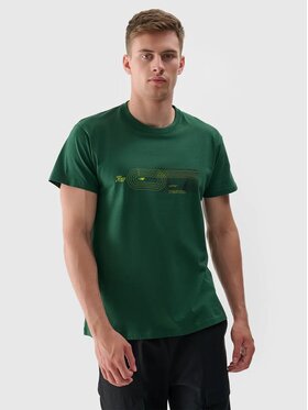 4F 4F T-shirt 4FRSS24TTSHM2470-41S Verde Regular Fit