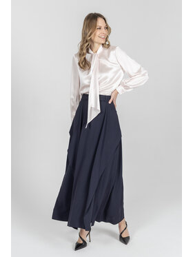 Deni Cler Milano Deni Cler Milano Spódnica maxi W-DC-7007-F2-A6-59-1 Granatowy A-Line Fit