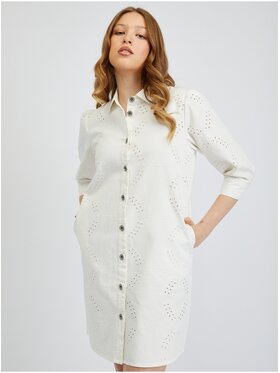 Orsay Orsay Sukienka 460147000000__40 Biały Regular Fit
