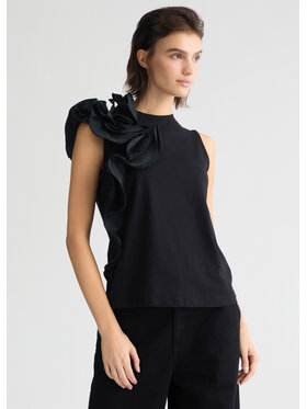 Liu Jo Liu Jo T-Shirt CA5005J630822222 Czarny Regular Fit