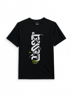 4F 4F T-Shirt FLUID EXPRESSIONS Czarny Regular Fit