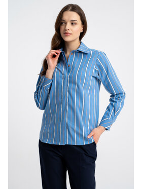 CLICK CLICK Košeľa 10-6721 Modrá Reglan Fit