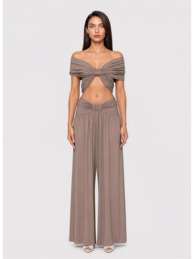 Love Saints Love Saints Komplet bluzka i spodnie L26LF-KA-K02 Beżowy Regular Fit