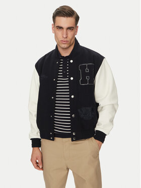 Tommy Hilfiger Tommy Hilfiger Átmeneti kabát Leather Varsity Jacket MW0MW39248 Sötétkék Regular Fit